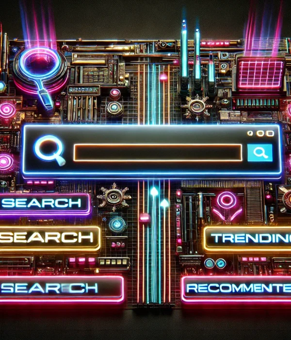 DALL·E 2024-11-12 19.44.24 - A cyberpunk-themed search ad display, featuring neon colors, futuristic elements, and high-tech, edgy graphics. The ad should have a sleek digital int